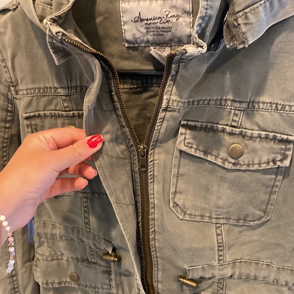 American rag Olive green cargo jacket - Picture 4 of 6